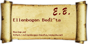 Ellenbogen Beáta névjegykártya